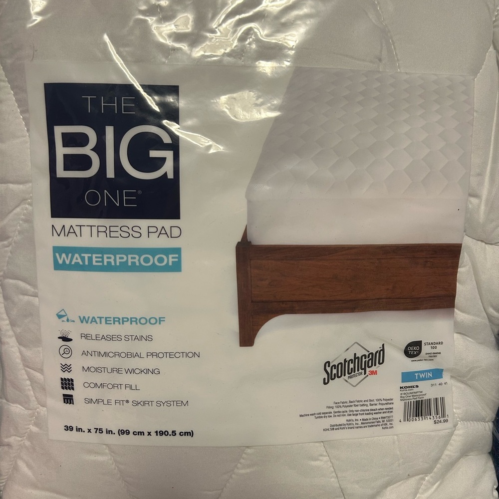 The Big One White Mattress Pad